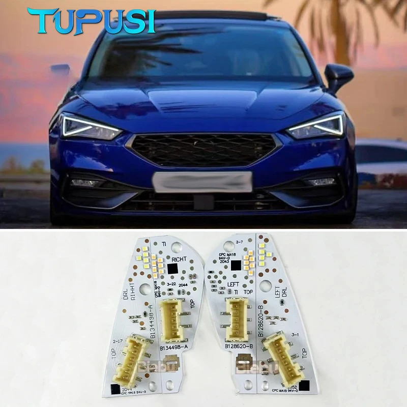 Original WEISSE DRL Tagfahrleuchte 5FJ941476 LED-Platinen 5FJ941475 Für 2020-2025 SEAT Leon TARRACO Formentor Cupra
