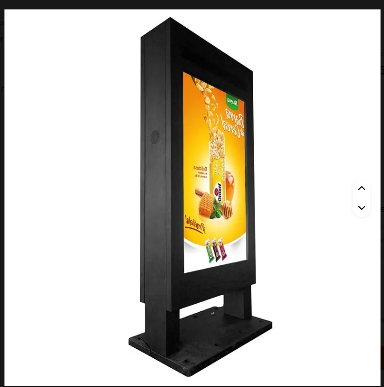 Segnaletica digitale da pavimento per esterni da 49 pollici con diametro esterno OEM di fabbrica e schermo pubblicitario LCD