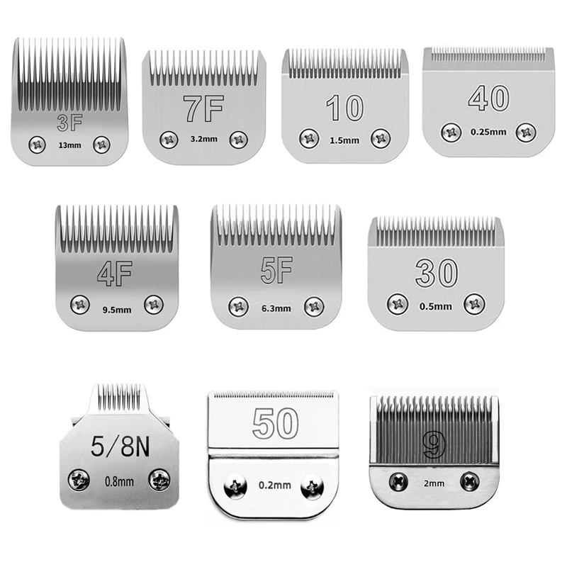 3F 4F 5F 7F 9# 10# 30# 40# 50# Professional Dog Clipper A5 Blade Fit Most Andis & Oster Pet Clippers