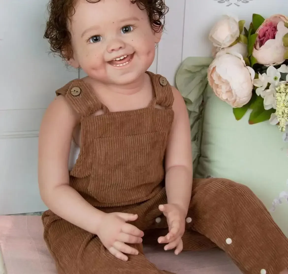 ตุ๊กตาเด็กเกิดใหม่ DLS Customized Limited Suply ขนาด 29 นิ้ว รุ่น Dimple ผมปลูกด้วยมือ พร้อมส่ง ของขวัญคริสต์มาส