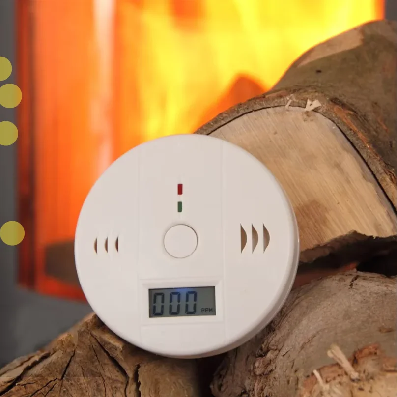 

Carbon Monoxide Alarm Smoke Alarm Co Detector LCD Display Alarm Home Wireless Toxic Gas Leak Detector Fire Sound Alarm