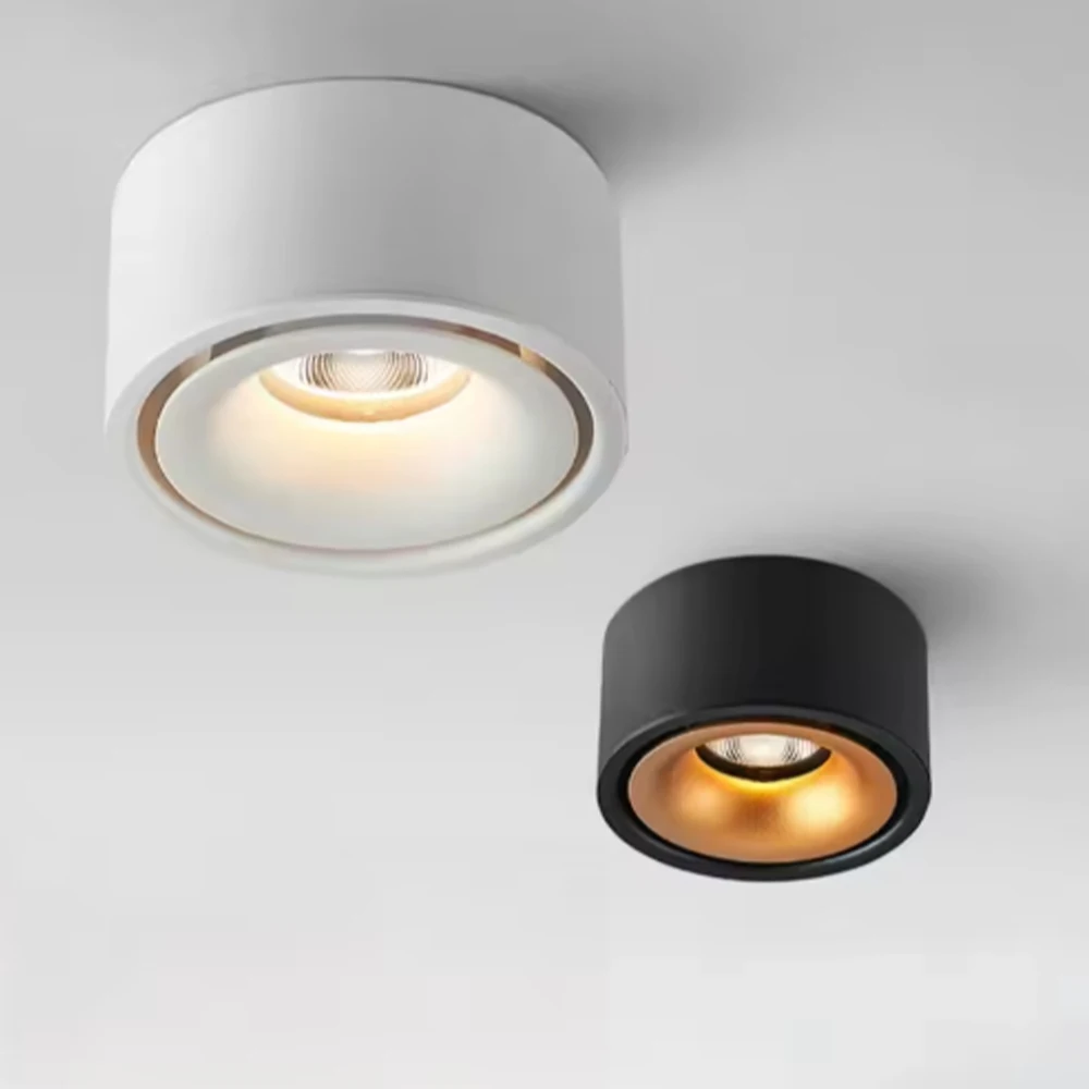Round Surface Mounted LED Downlights 7W 9W 12W 15W 18W Mounted Ceiling Lamps Spot Light 110V/220V LED DownLight