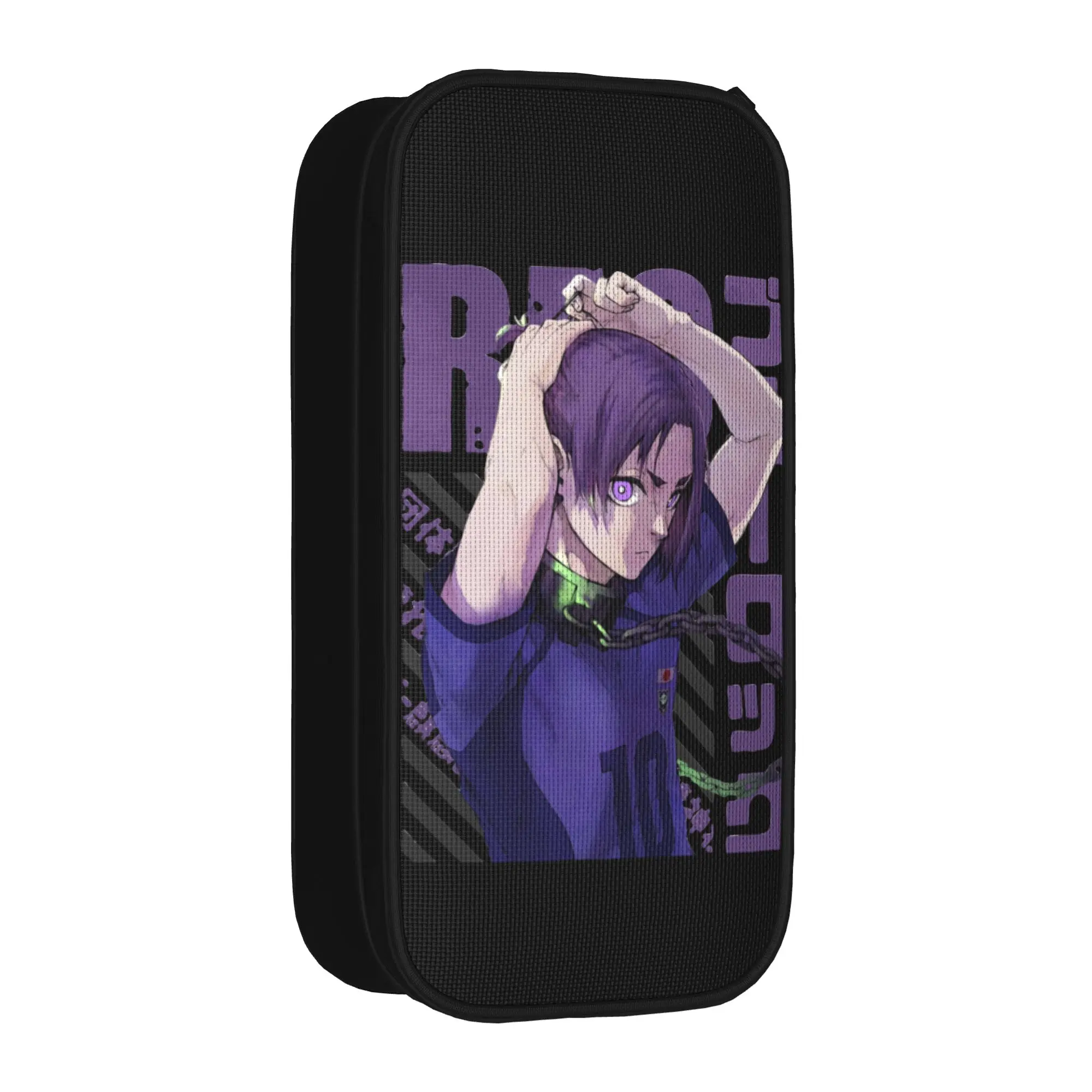 Blues Locks Reo Mikage Pencil Cases Fashion   Pen Box Bags Student Large Storage Students School Cosmetic Pencilcases
