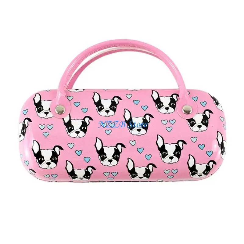 

T21F Eyeglass Sunglasses Case with Handle Protective for Classroom Office Bedroom for Protecting Reading Glasses