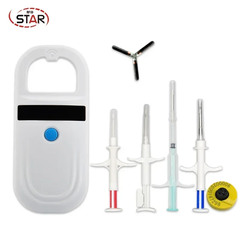 134,2 kHz Tier-RFID-Identifikation Haustier Katze Fisch Hund Kuh Schafe Leser EMID FDX-B ISO11784 11785 Mikrochip-Scanner Nur lesen