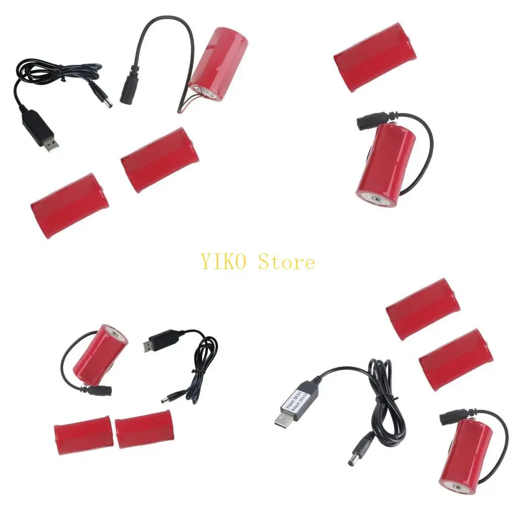 

K32C 1 комплект D LR20 для устранения поддельной батареи USB 5V2A Кабель адаптера питания Провод