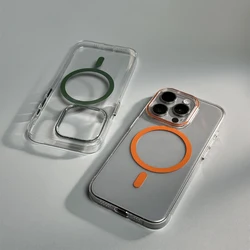 Ultrathin Clear Crystal Wireless Charging Phone Case for iPhone 17 16 17pro max 15 13 14 Pro 11 12 Transparent Hard PC Cover