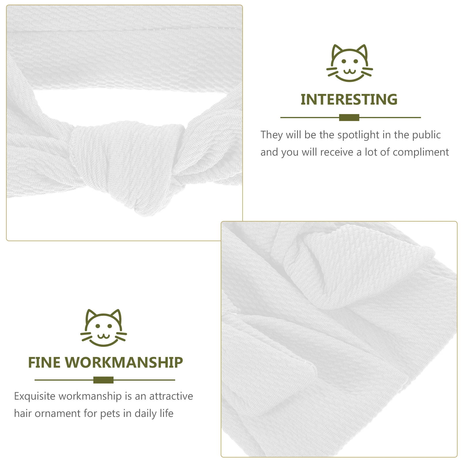 

2pcs Pet Hair Bows Elastic Ribbon Decorations for Dog Cat Holiday Party Supplies Green Color Matching Accessories Pet Hair
