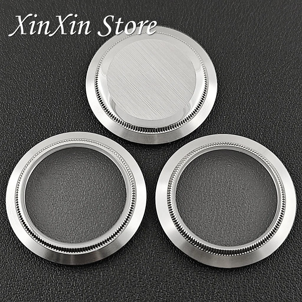 1PCS Silber NH35 Uhr Teile Uhr Glas/Massive Untere Abdeckung Geeignet für 40mm SUB Fall für NH34 NH35 NH36 NH38 Teile Bewegung