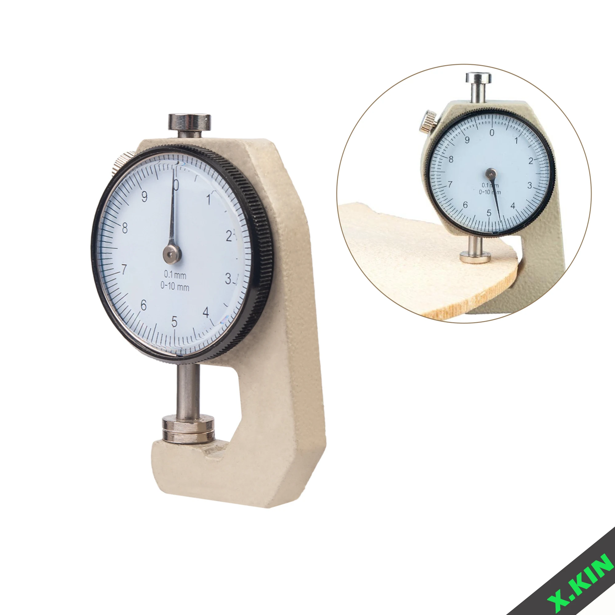 

Профессиональный толщиномер для изготовления скрипки с противоударным чехлом, циферблатный индикатор 0-10 мм для деревообрабатывающих инструментов Luthier