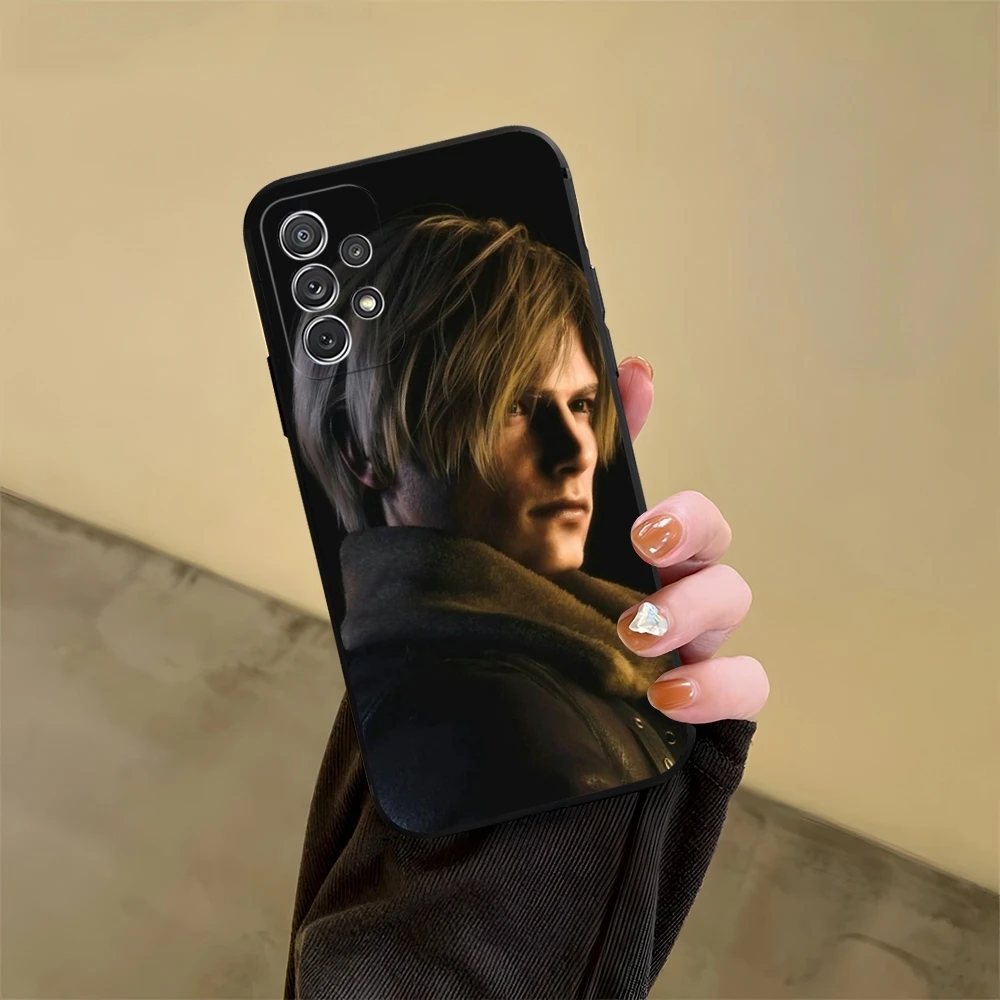 Leon R-Resident Kennedy Evil Phone Case for Samsung Galaxy S23 S24 S20 S21 S22 Ultra Fe Plus M54 A34 A54 A24 A52 A53 Coque