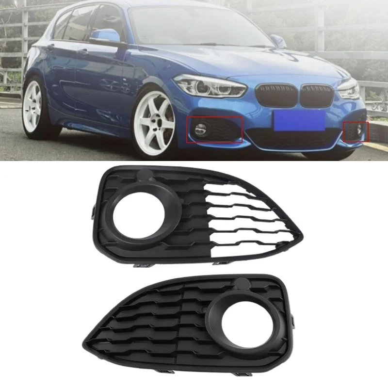 

1pc Front Bumper Fog Light Grille Heat Dissipation Protective Fog Light Grille Cover For BMW 1 Series F20 F21 LCI M Sport