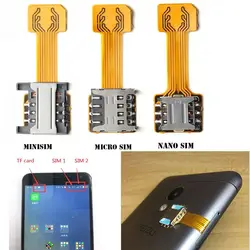 Micro SD Extender para o telefone Android, Universal TF Hybrid Sim Slot, Dual SIM Card Adapter, Nano Cto