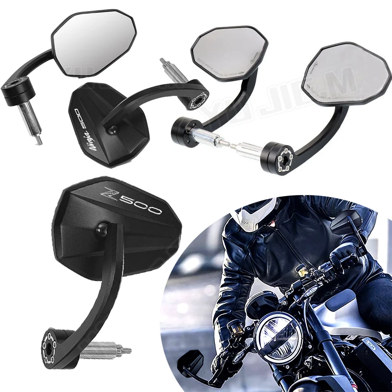 

For KAWASAKI NINJA500 Z500 NINJA 500 Z 500 Motorcycle Bar End Mirror 7/8" 22mm Handlebar Rearview Mirror