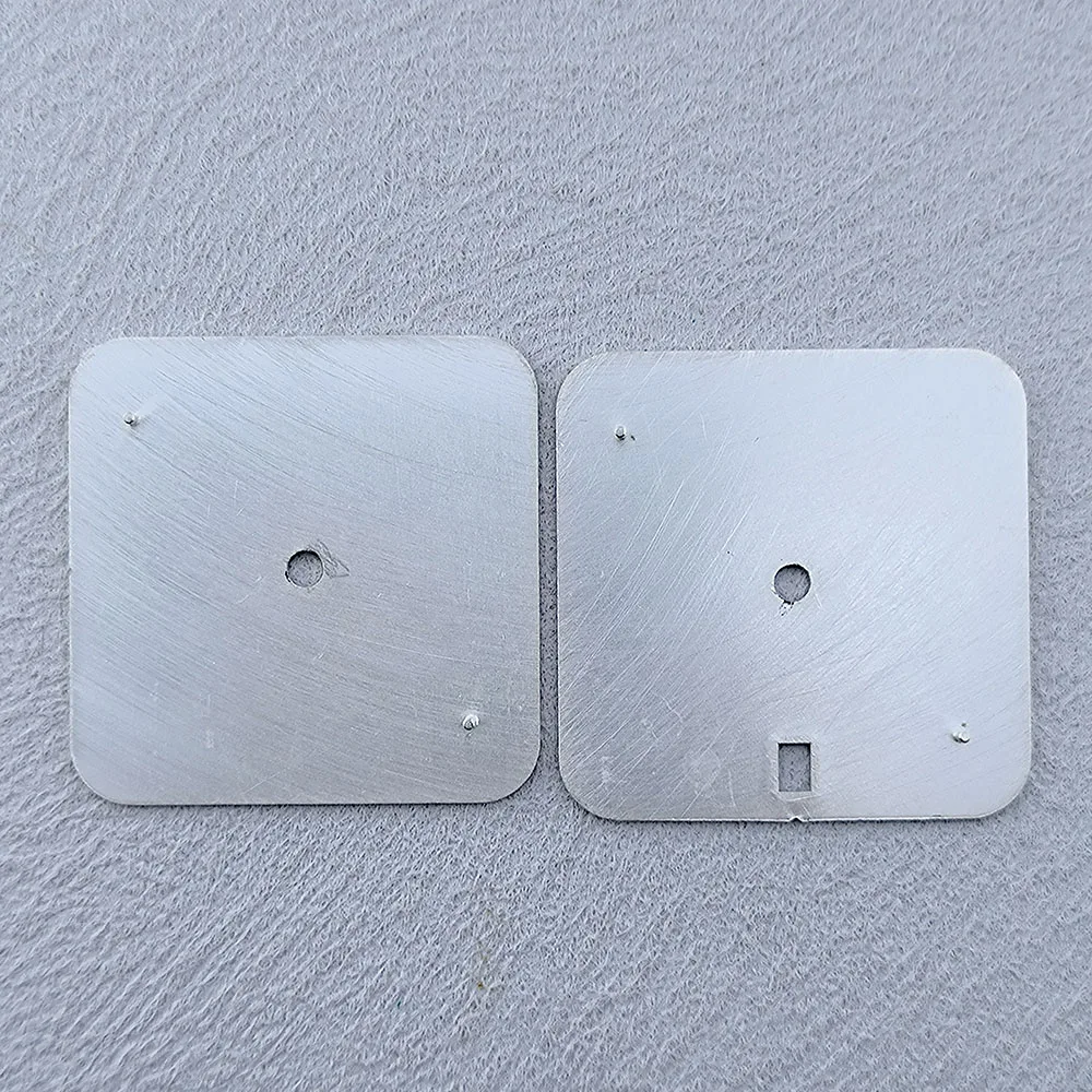 NH35 Watch Square Dial Time Is Money Dial 27mm Roman Numeral Dial Fit NH35 /NH35 Date at 6 O'clock Movement Watch Accessories