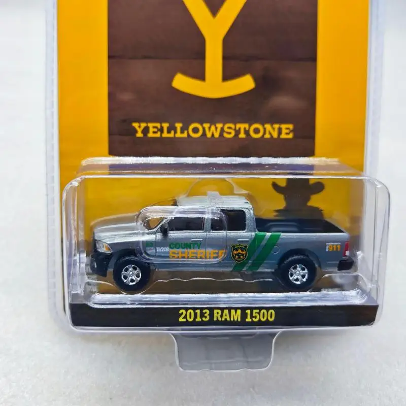 Greenlight 1:64 Yellowstone 2013 Ram 1500-County Sheriff diecast alloy car model gifts toy