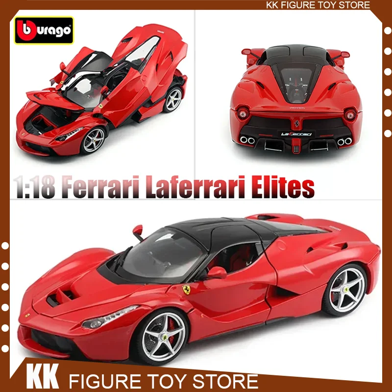 Bburago 1:18 Ferrari Laferrari Elites Premium Packaging Sports Car Model Diecast Model Edition Alloy Luxury Vehicle Toy Kid Gift