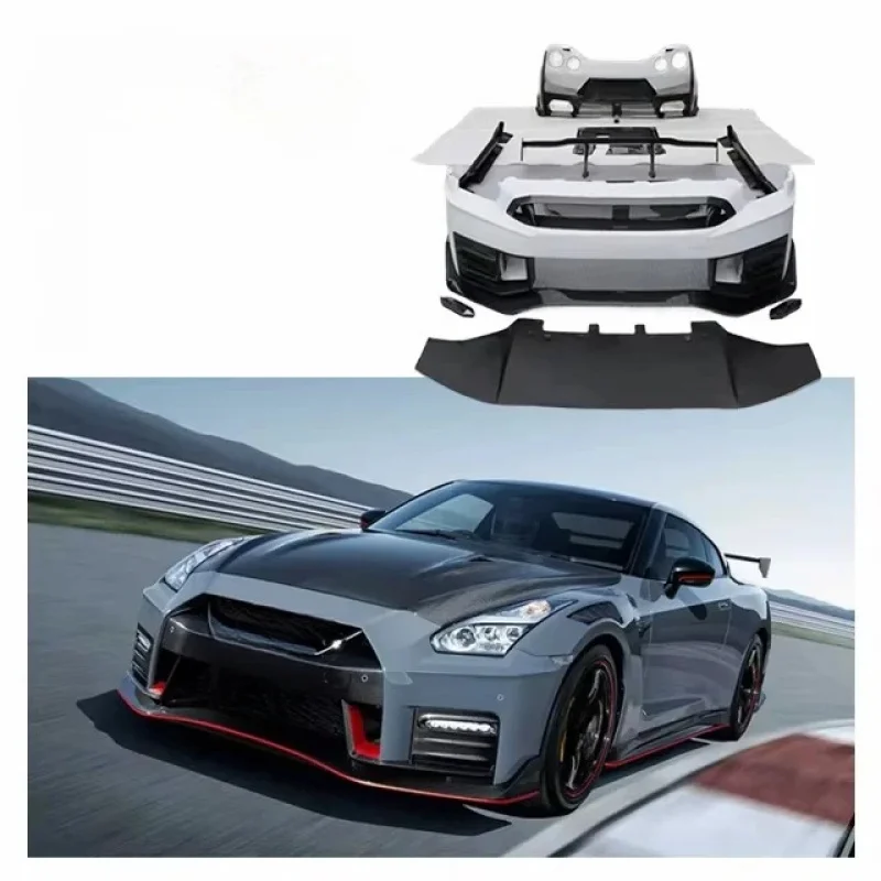 

GTR R35 Upgrade 24 Style Carbon Body Kit Front Bumper Rear Bumper Side Skirt Front Lip Spoiler