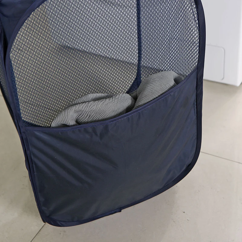 Mesh Pop Up Dirty Laundry Basket Hamper Foldable Laundry Basket with Durable Handles Clothes Storage Baskets Laundry Basket