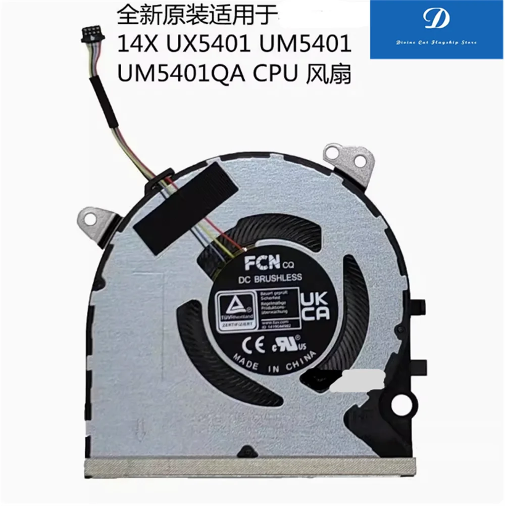 

FOR ASUS ZenBook 14X UX5401 UM5401 UM5401QA CPU Fan