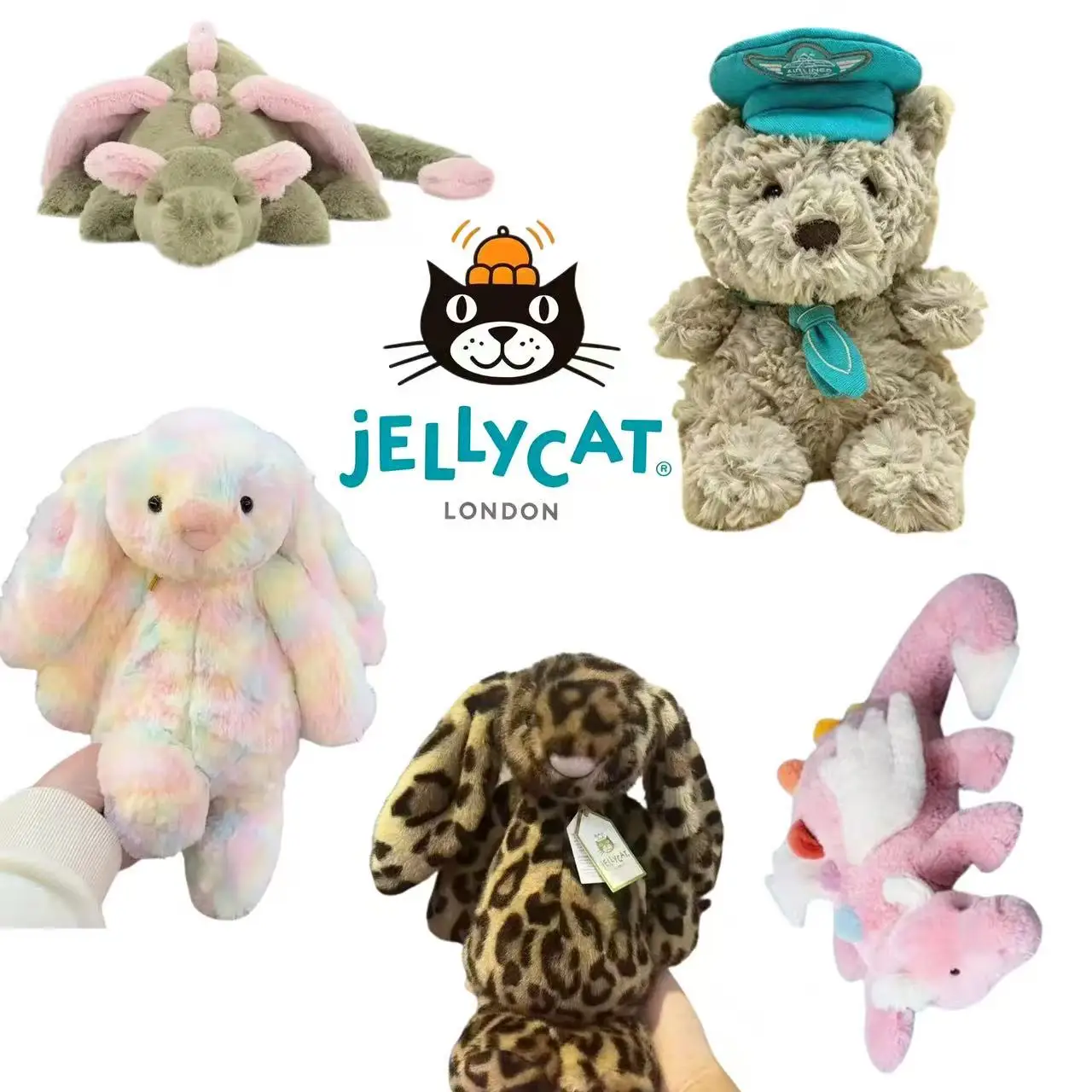 

JELLYCAT Plush Toys JA PlushToys: Love Series; Rabbit Series; Dragon Series;Turtle Series;Bear Series;Clover and Other Dolls2026
