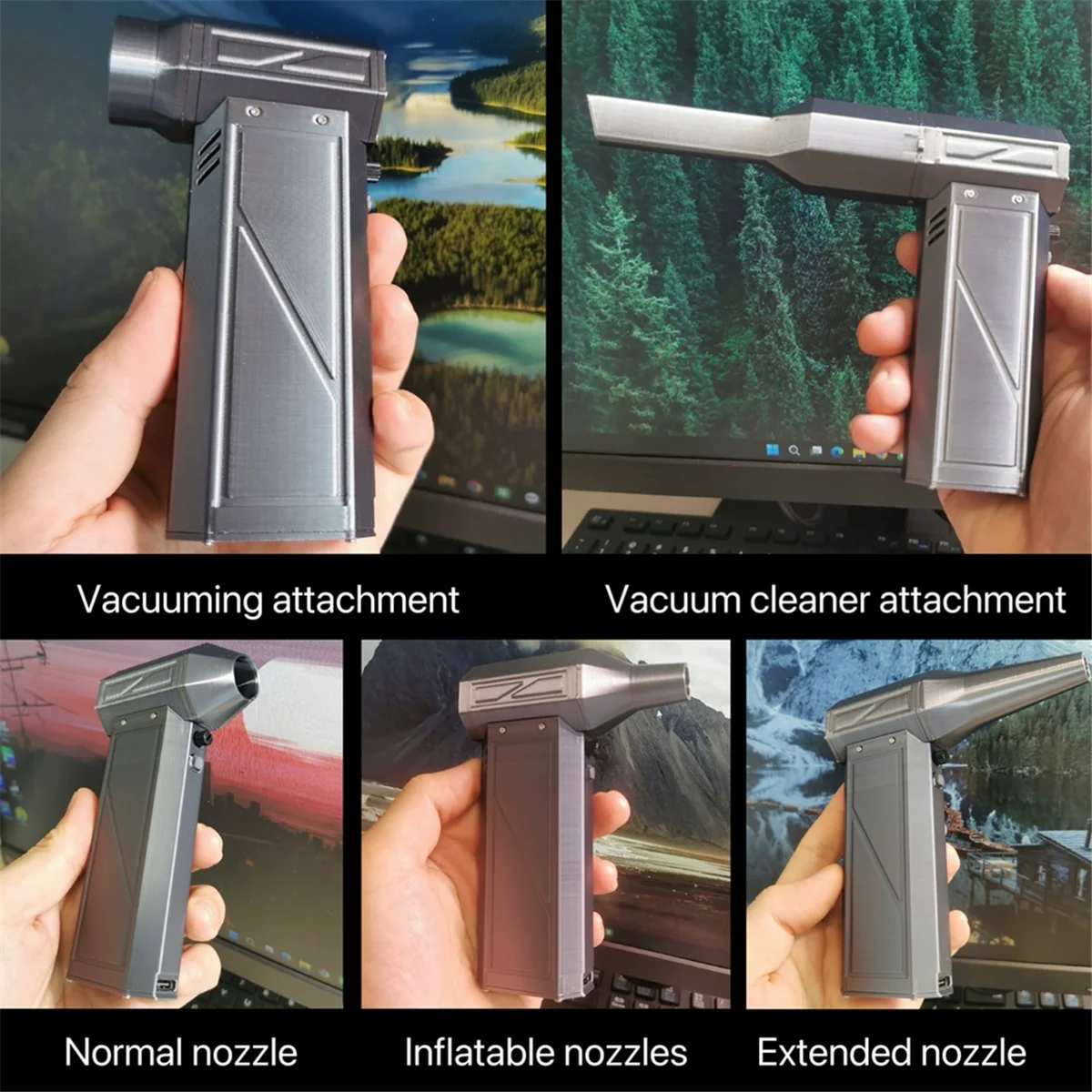 ABWG-Mini Turbo Jet Fan Turbo Fan 110,000 RPM Powerful Blower Vacuum Cleaner with High Speed Duct