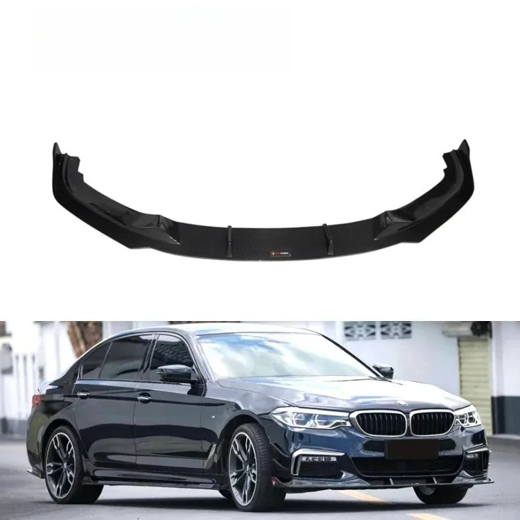 

TAKDCARBON New Dry Carbon Fiber G30 G38 Car Bumper Front Lip Spoiler For 5 Series 2018-2020 High Quality Light Weight High
