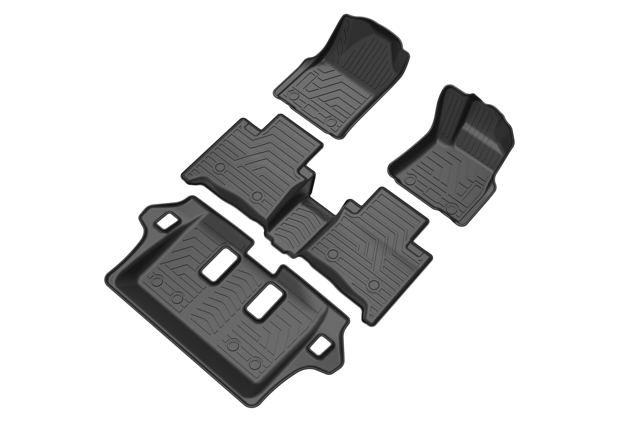 Right Hand Drive For TOYOTA Fortuner 2016-2021 7seat TPE Car Floor Mats Waterproof Rubber Car Pad Liner Auto Interior Accessorie