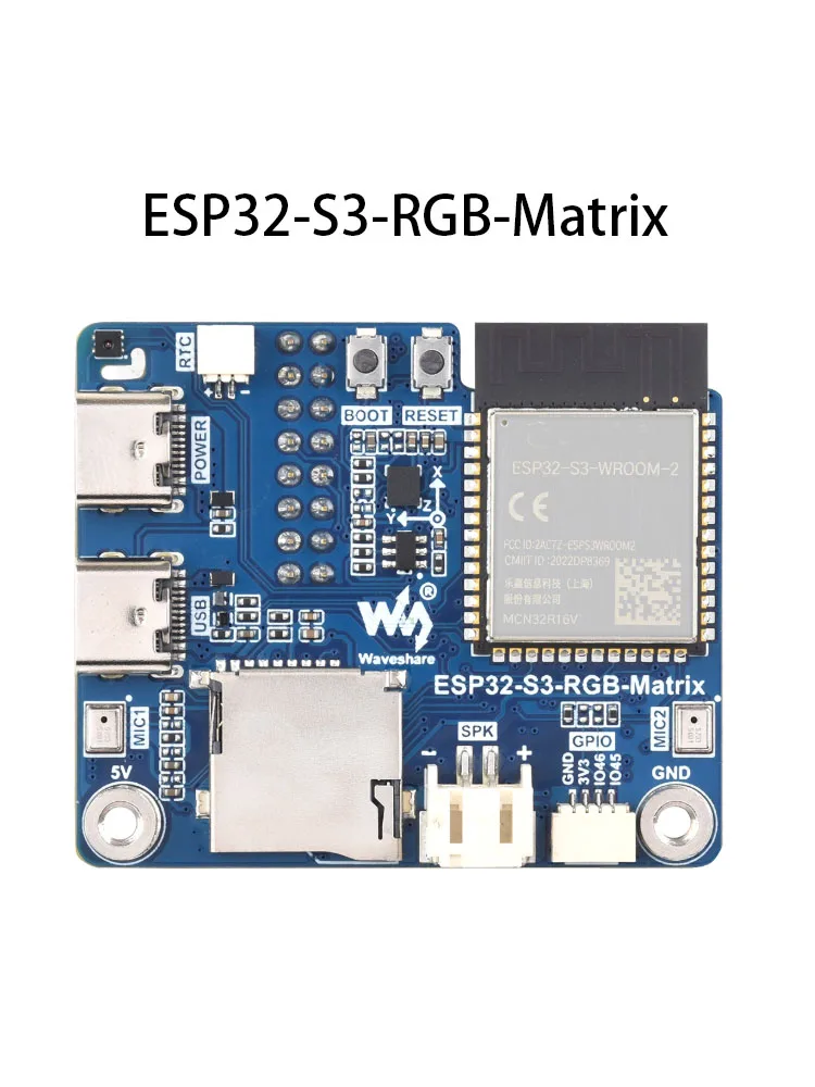 Płytka sterująca matrycą RGB ESP32-S3 z modułem ESP32-S3-N32R16, wyświetlacze LED do matryc RGB HUB75, ESP32-S3-RGB-Matrix do zastosowań w dziedzinie sztucznej inteligencji. — zdjęcie produktu 7