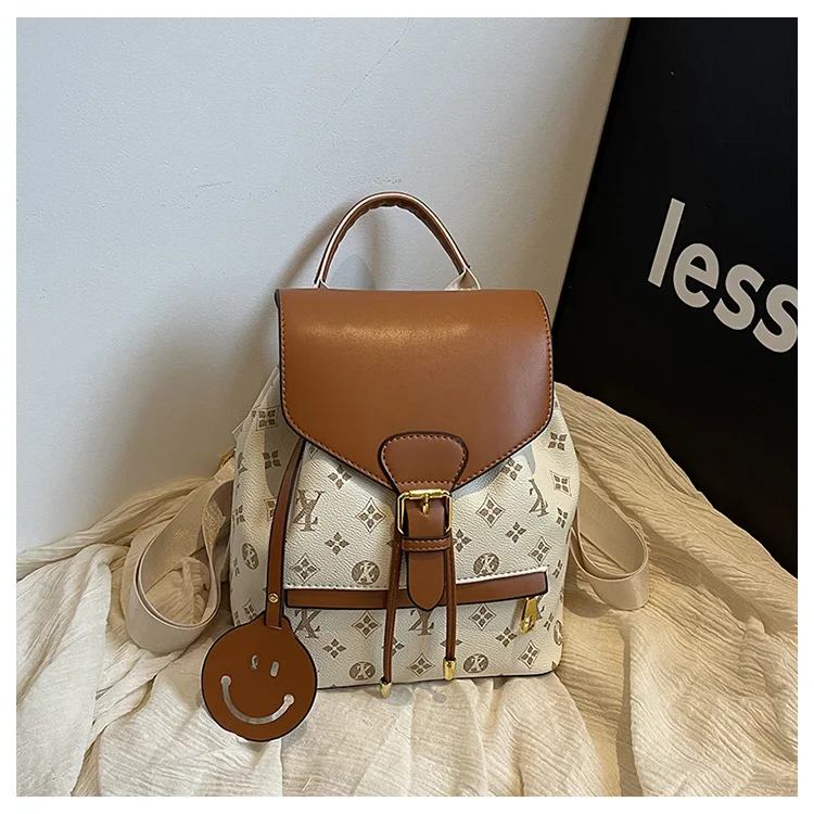 

Эстетический рюкзак с цветными блоками, женская сумка для ноутбука в винтажном стиле, просторный дорожный рюкзак и модный рюкзак