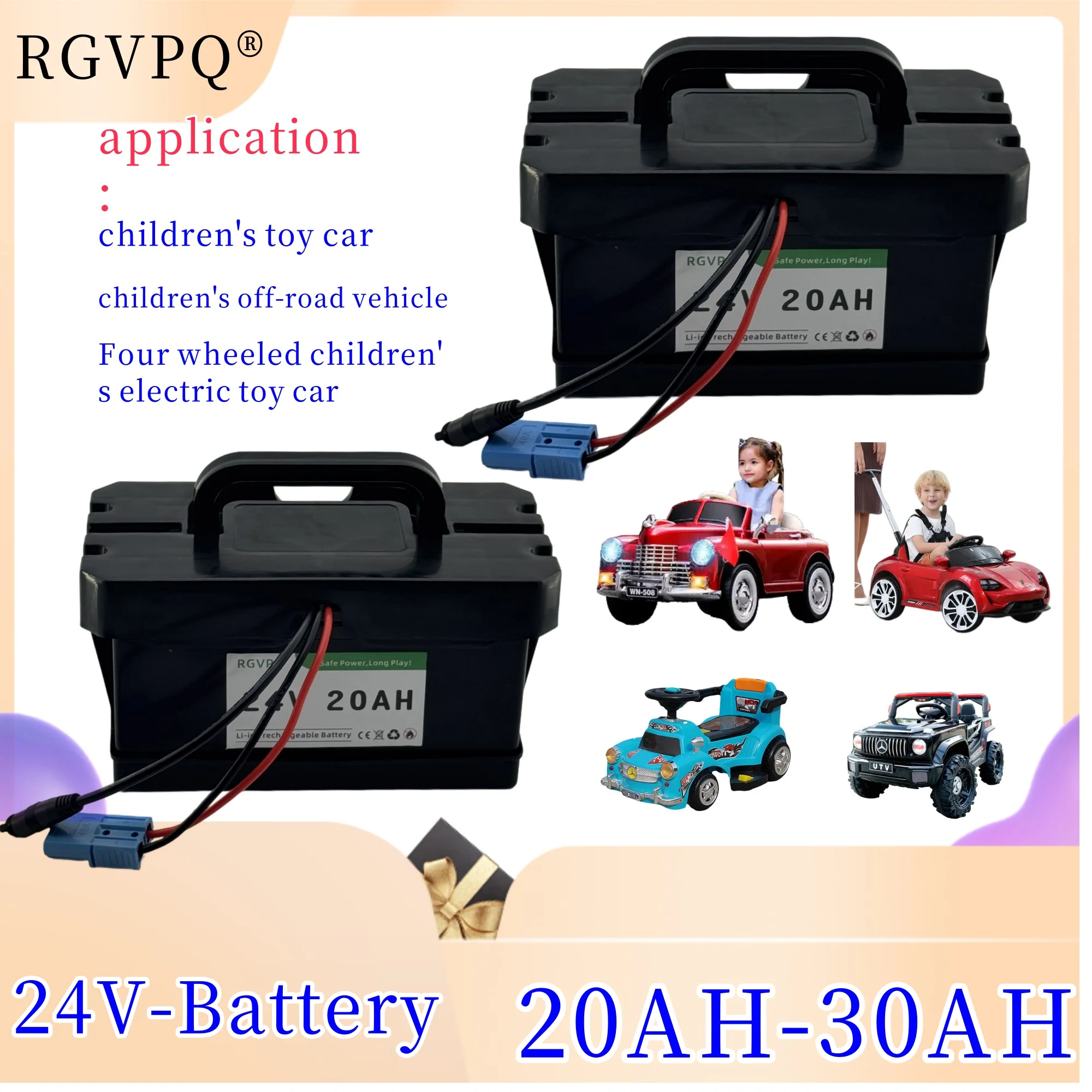 

Toy car 18650 lithium battery 24V20AH30AH with built-in BMS system, air transportation, suitable for 24V children's equipment