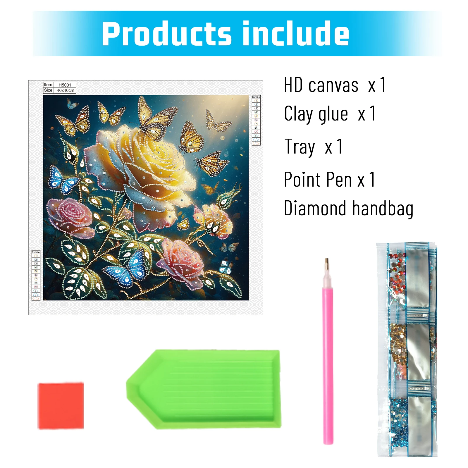 ชุดภาพวาดเพชรสำหรับผู้ใหญ่และผ - Art Craft Rose บทวิจารณ์และราคา