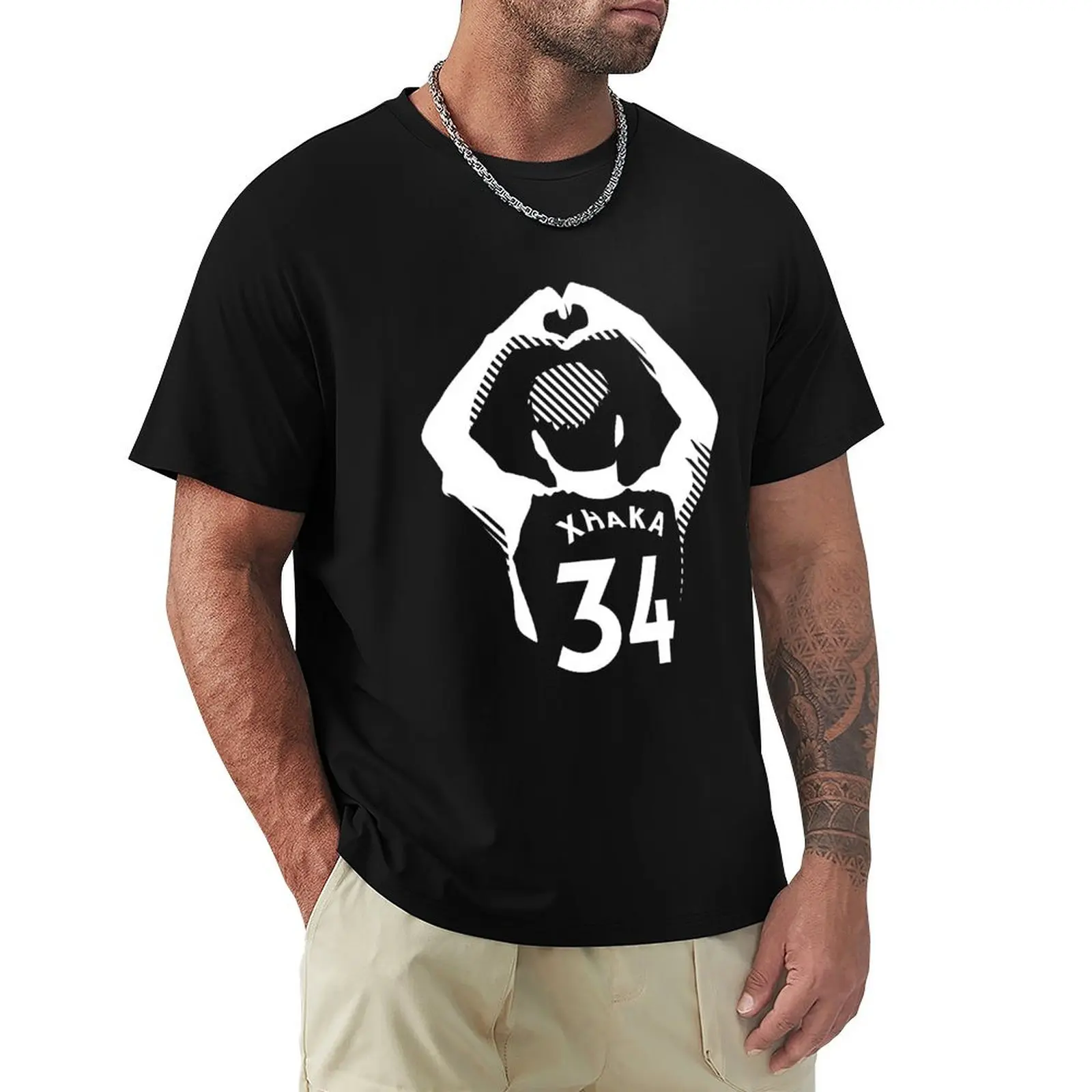 

Granit Xhaka T-Shirt boys whites T-shirts man man clothes animal prinfor boys mens plain t shirts