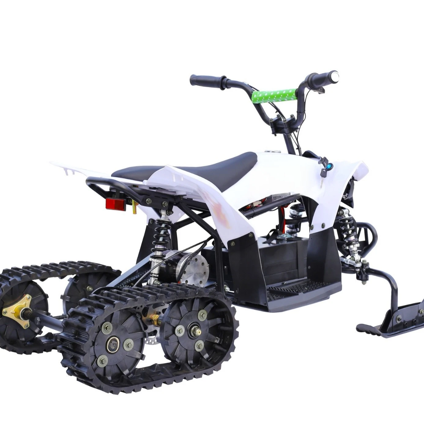 

800W environmentally friendly and durable aluminum alloy safe outdoor children's electric snowmobile snow bike 50KG