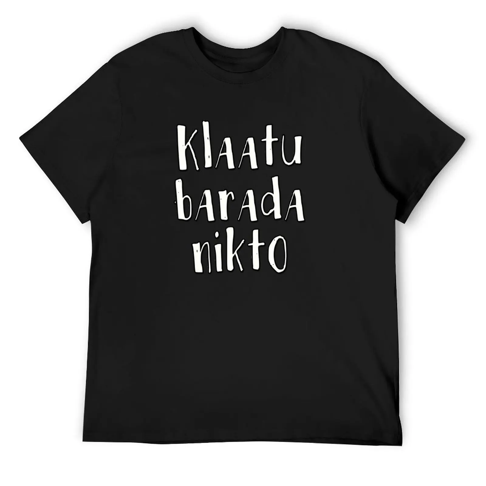 KLAATU BARADA NIKTO T-Shirt plus size tops vintage mens clothing