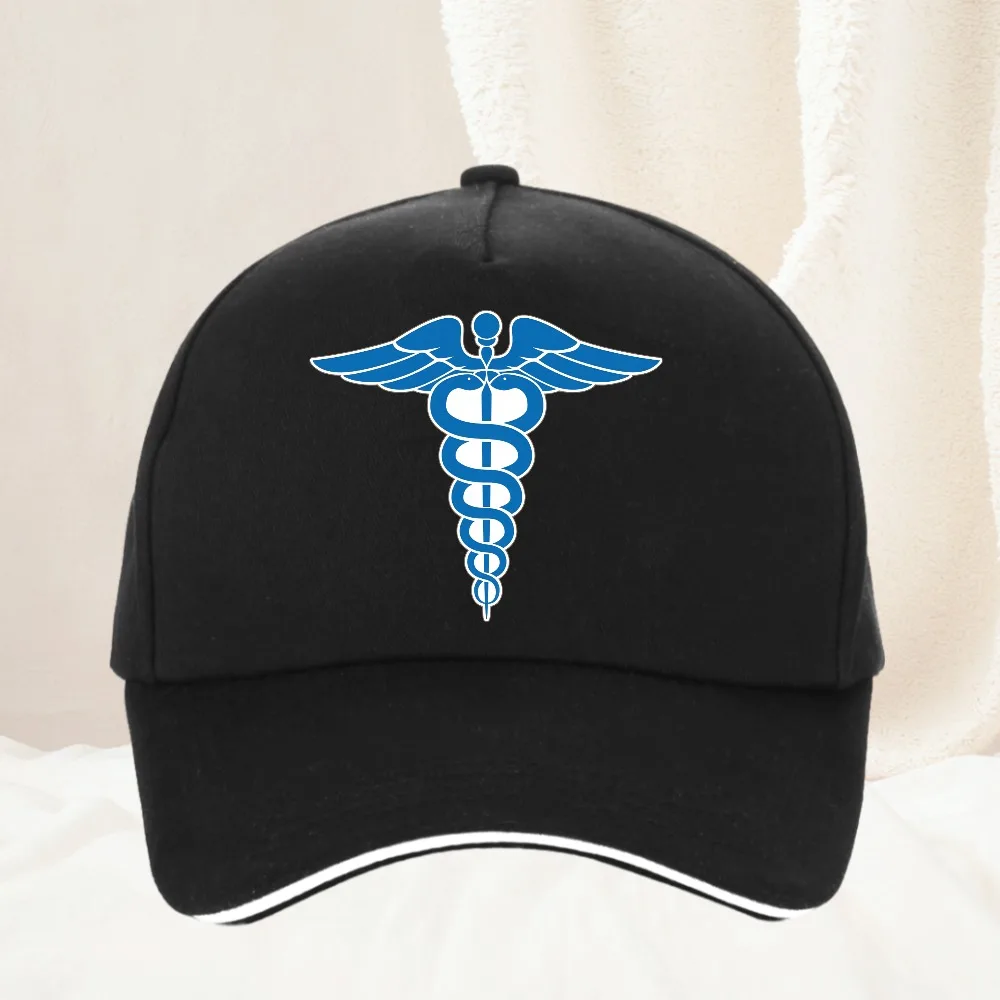 

Paramedic Star Of Life Casual Baseball Cap Spring Healthcar Trucker Hat Female Male Blue Medical Doctor Baseball Caps