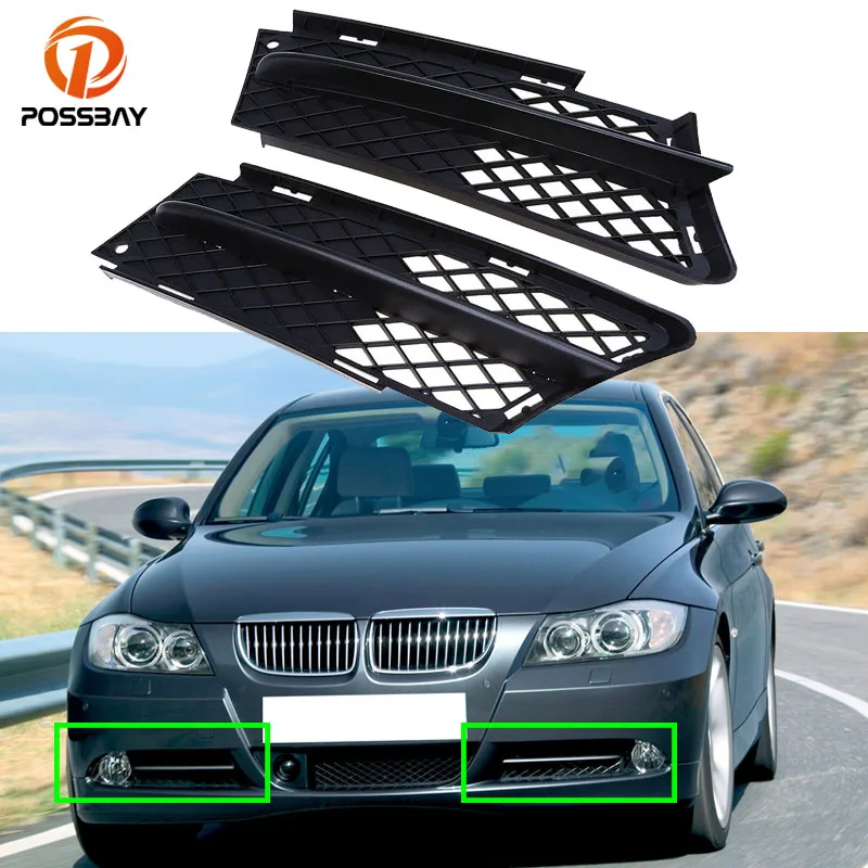 Car Front Bumper Lower Grill Grilles for BMW 3 Series E90 E91 Sedan Wagon Pre-facelift 2004 2005 2006 2007 2008 Exterior Parts