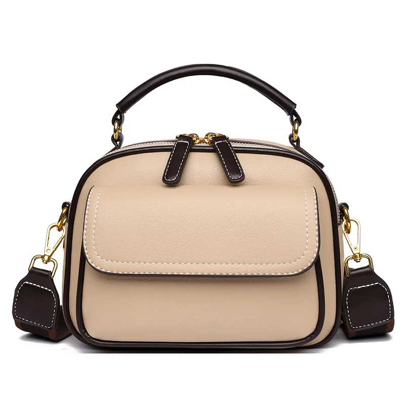 

Классические многослойные текстурные маленькие квадратные сумки, женская сумка через плечо, простая универсальная сумка на одно плечо, мини-сумка большой вместимости