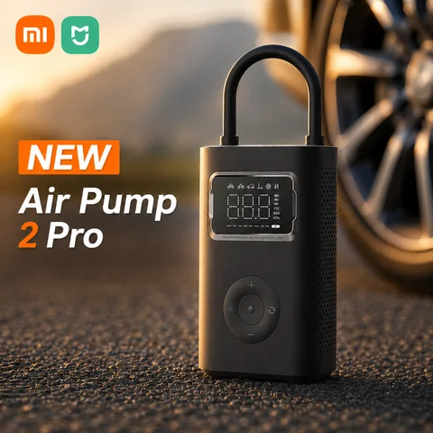 NEW XIAOMI MIJIA AIR PUMP 2 PRO PORTABLE ELECTRIC AIR COMPRESSOR 150PSI TIRE INFLATOR FOR CAR MOTORCYCLE BIKE AND BALLS