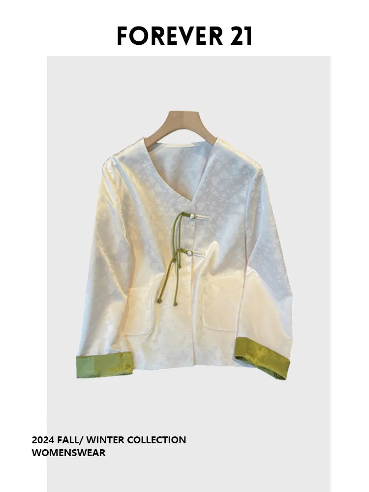 

Новинка Forever 2: Модный китайский национальный трендовый костюм Тан (Танский костюм) с пуговицами, длинным рукавом, осенняя коллекция 2025 года