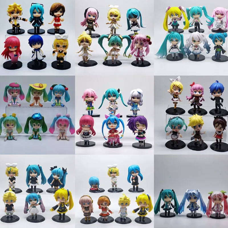 Hatsune Miku โมเดลตุ๊กตาอะนิเมะสุดน่ารัก, โมเดลตุ๊กตาของเล่นสะสมของเล่นของขวัญคริสต์มาส