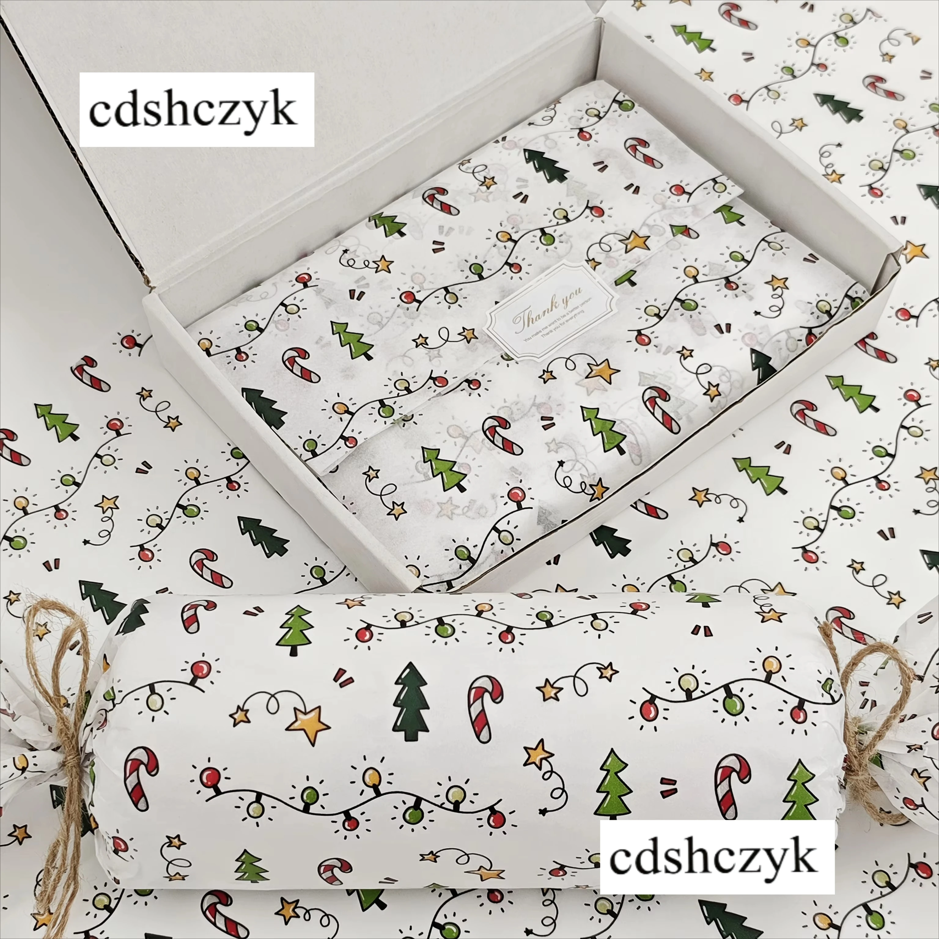 10/20 Sheets Christmas Lantern Tissue Paper 20x14in Gift Wrapping for Holiday Bouquet Filling Best for Christmas Thanksgiving
