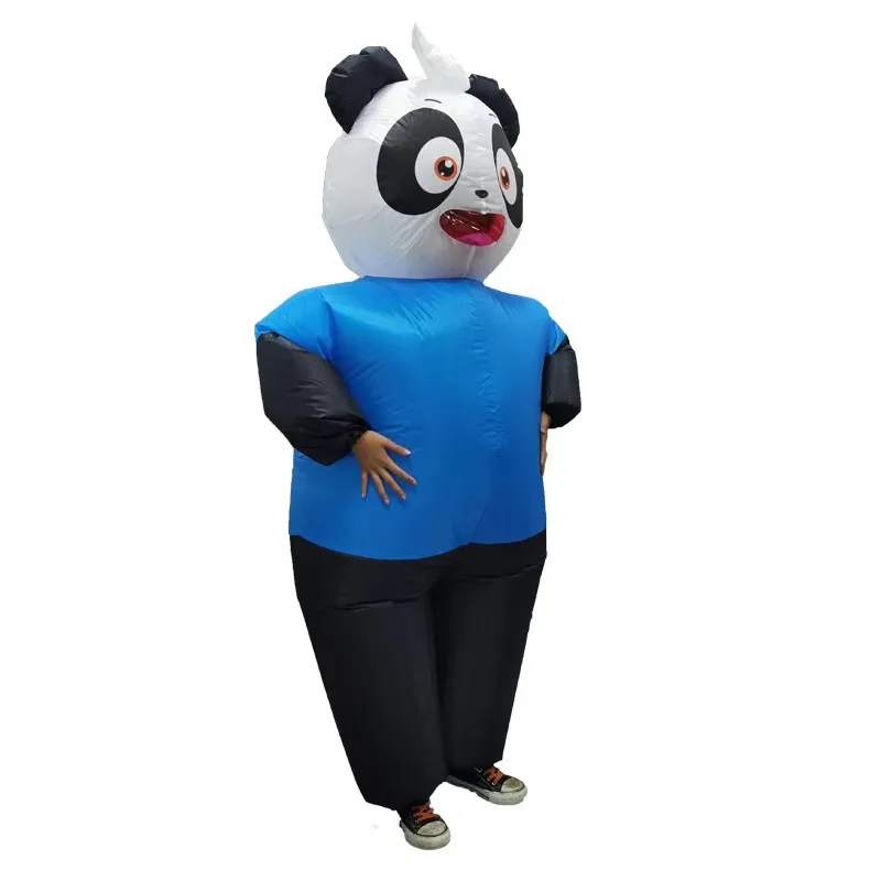 Giant Panda Inflatable Costume Role-play Full-body Funny Cartoon Doll Cosplay Anime Animal Dress Up Suit Stage Performance Wear