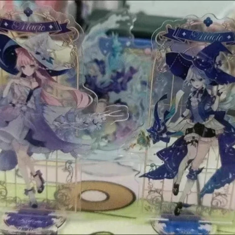 منتج جديد رائع عالي الوضوح من Genshin Impact Magical Girl Furina & Kokomi Fan - مبيعات Standee الطرفية المصنوعة 2025 #4