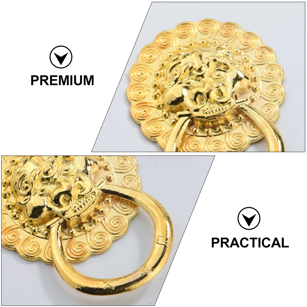 

6Pcs Lion Single Hole Zinc Alloy Retro Cabinet Installation Tool Cabinet H les Drawer Knobs Furniture Pull Hardware Accessories