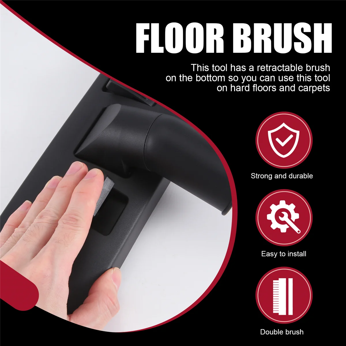 A74G-Vacuum Cleaner 35mm Carpet Floor Tool Brush Attachment with Swivel Head AU STOCK