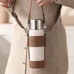 Thermos Bottle For Tea 316 Stainless Steel Vaccum Insulated Water Bottle Thermal Keep Cold/Hot Portable With Straps 450ML