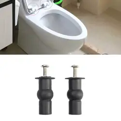 2pcs Expansion Screw Toilet Seat Top Fix Seat Hinge Hole Fixings Well Nut Screw Rubber Back To Wall Toilet Cover Accessories