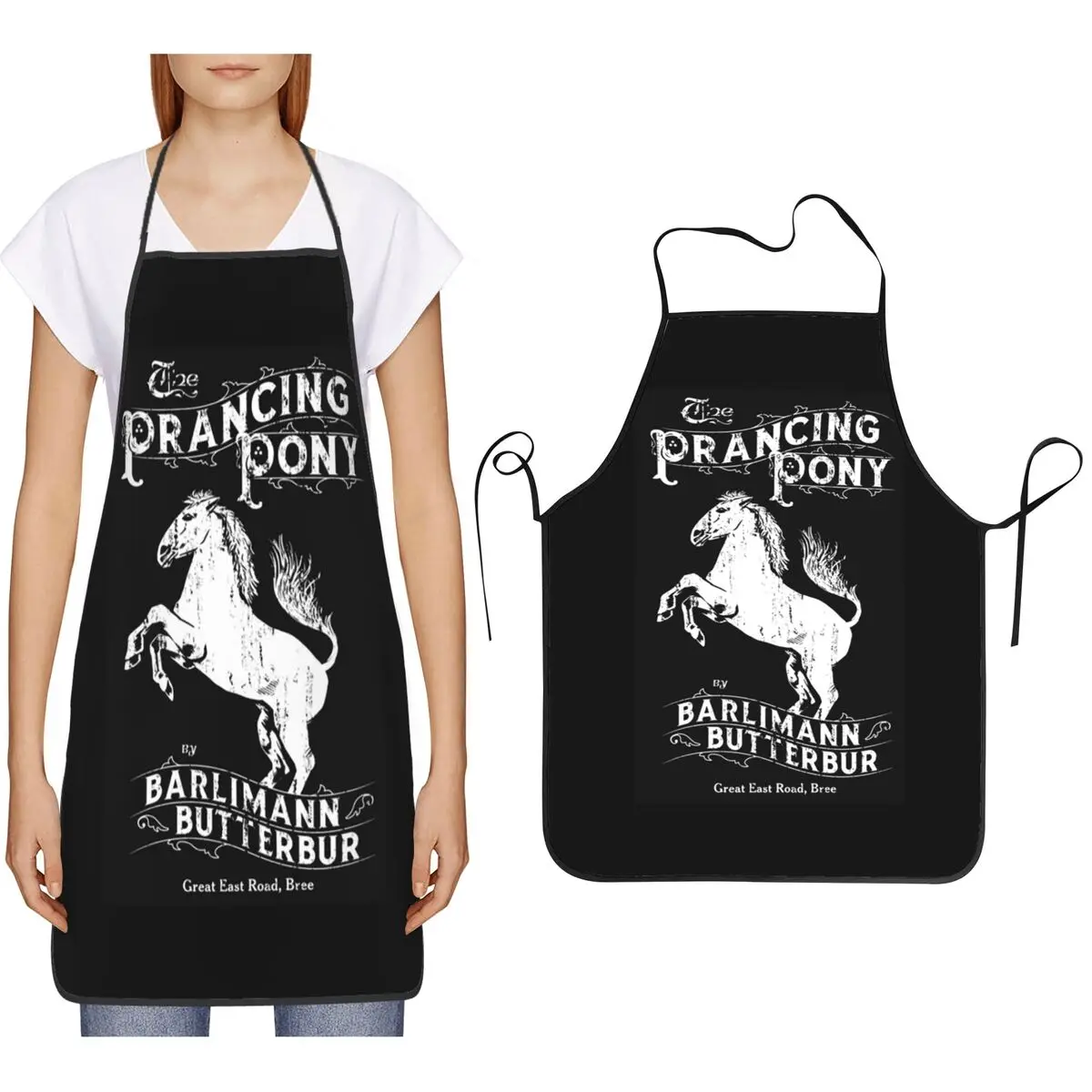 

Фартук The Sign Of The Prancing Pony, фартук для шеф-повара, приготовления пищи, выпечки, нагрудник без рукавов, кухонный фартук для уборки для женщин и мужчин, садоводство