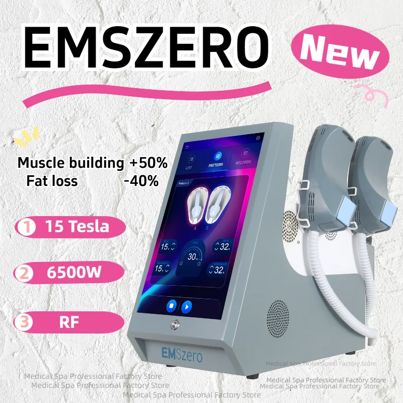 EMSzero Neo 6500w Muscle Body Sculpting Hiemt EMSZERO Machine 4 Handle RF and EMS Pelvic Stimulation Pad optional